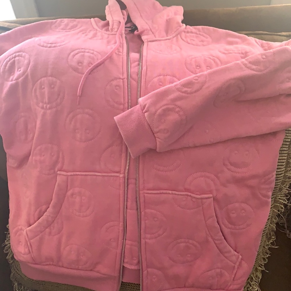 Forever 21 smiley hoodie! Like new size small!